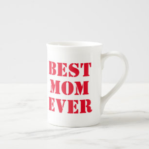 Taza De Porcelana Mejor Mamá del Mundo Tipografía Moderna Regalo del
