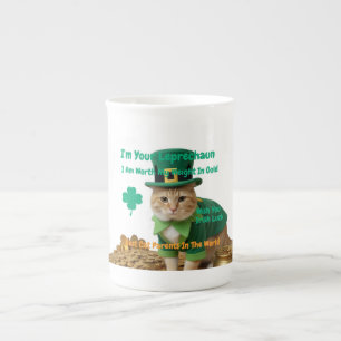 Taza De Porcelana Mejor Mamá Gata Irlandesa del Mundo