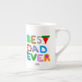 Taza De Porcelana Mejor Papá Nunca Hueso China Mug