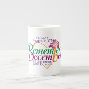 Taza De Porcelana Memorial de Sandy Hook para recordar el 3 de dicie