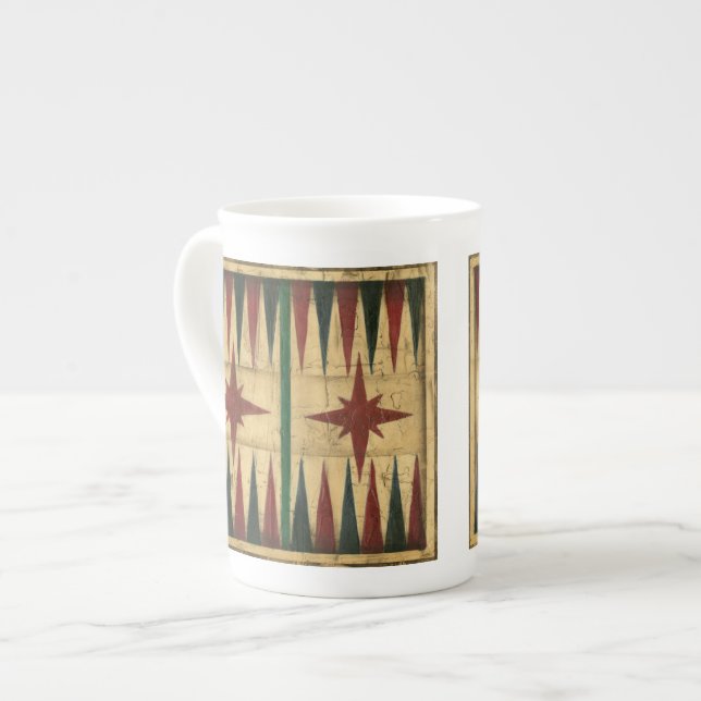 Taza De Porcelana Mesa de juego de Backgammon antiguo de Ethan Harpe (Izquierda)