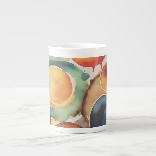 Taza De Porcelana Messy doughnuts (Frente)