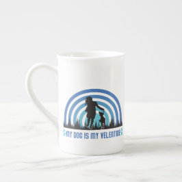 Taza De Porcelana Mi perro es mi San Valentín