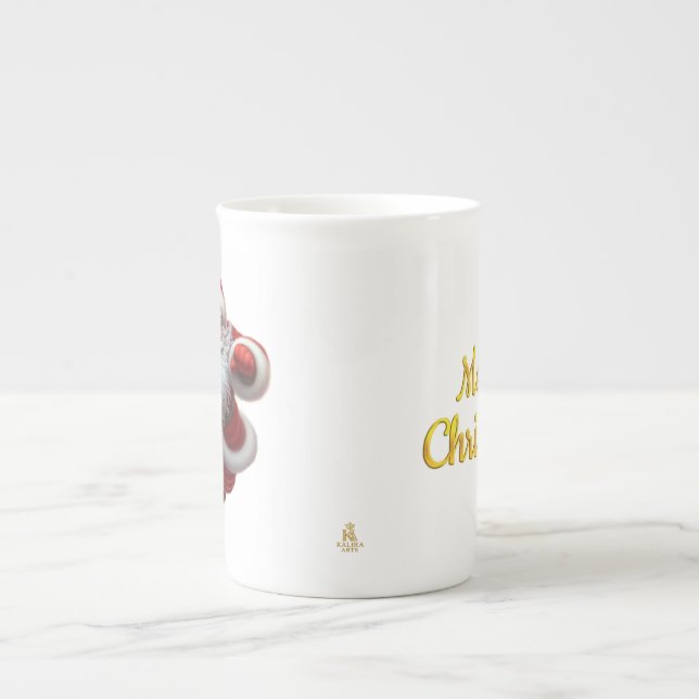 Taza De Porcelana Minimal Christmas Mug | Line Art Tree | KaliraArts (Frente)