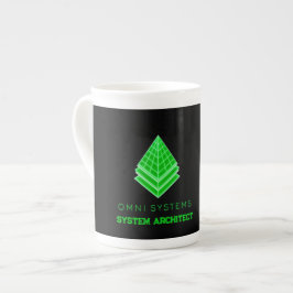 Taza De Porcelana Minimalismo Retro-Futurismo Tecnología de Sistemas