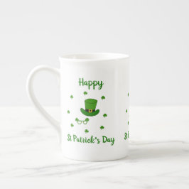 Taza De Porcelana Minimalista Feliz Día de San Patricio