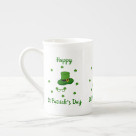 Taza De Porcelana Minimalista Feliz Día de San Patricio