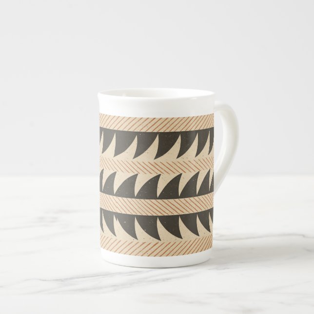 Taza De Porcelana Minoan Design (Derecha)