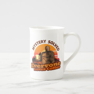 Taza De Porcelana Misterio Resuelto a Todos Les Gusta el Café Bigfoo