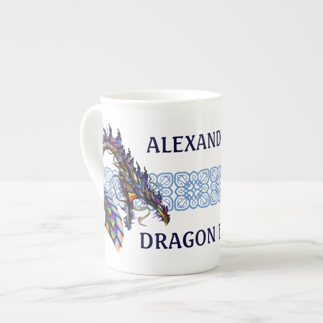Taza De Porcelana Mithozantus Bone China Mug (Izquierda)