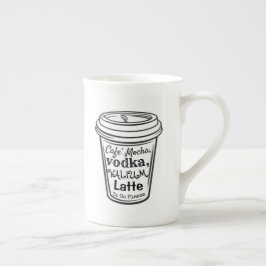 Taza De Porcelana Mocha, Vodka, Valium Mug