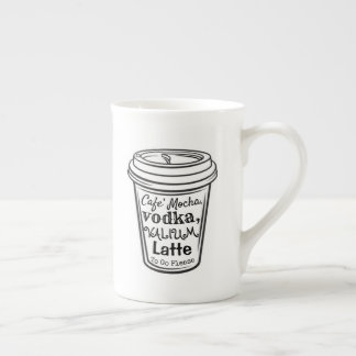 Taza De Porcelana Mocha, Vodka, Valium Mug