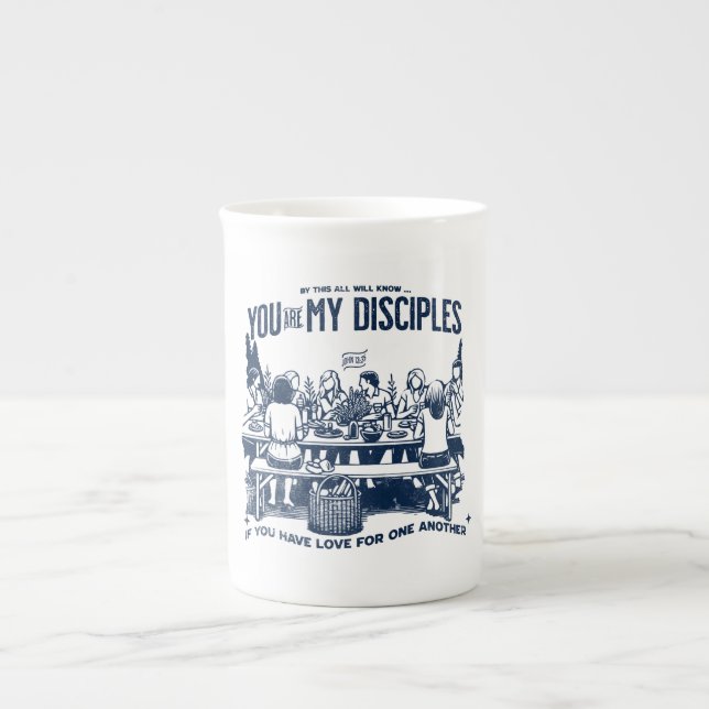 Taza De Porcelana Modern Christian Cup with inspiring Bible verse (Frente)