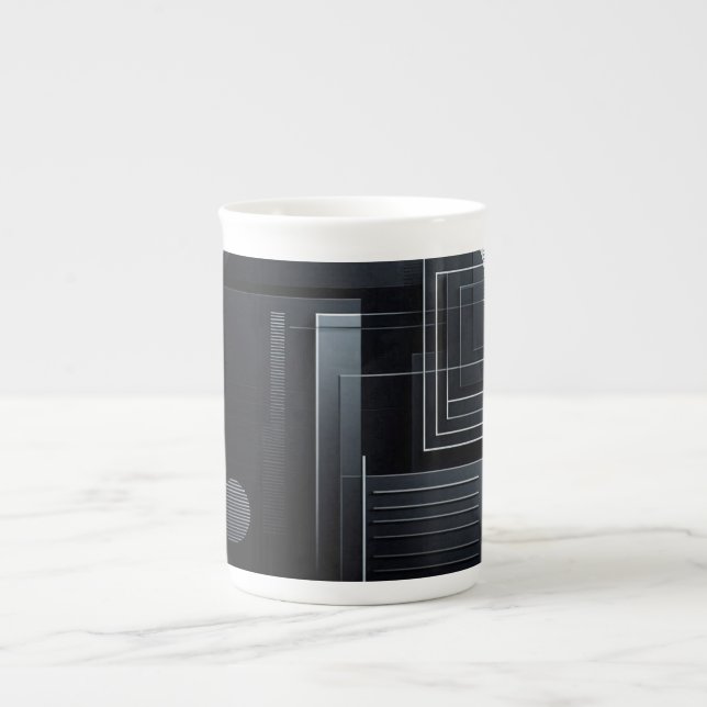 Taza De Porcelana Modern Graphic (Frente)