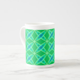 Taza De Porcelana Moderno de mediados de siglo Impresión atómica - V