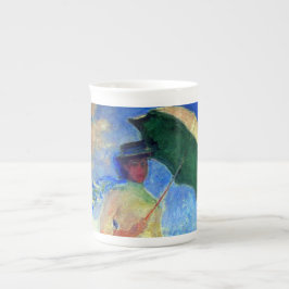 Taza De Porcelana Monet Woman with a Parasol Facing Right