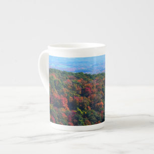 Taza De Porcelana Montañas Apalaches en otoño