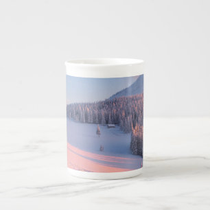 Taza De Porcelana Montañas nevadas
