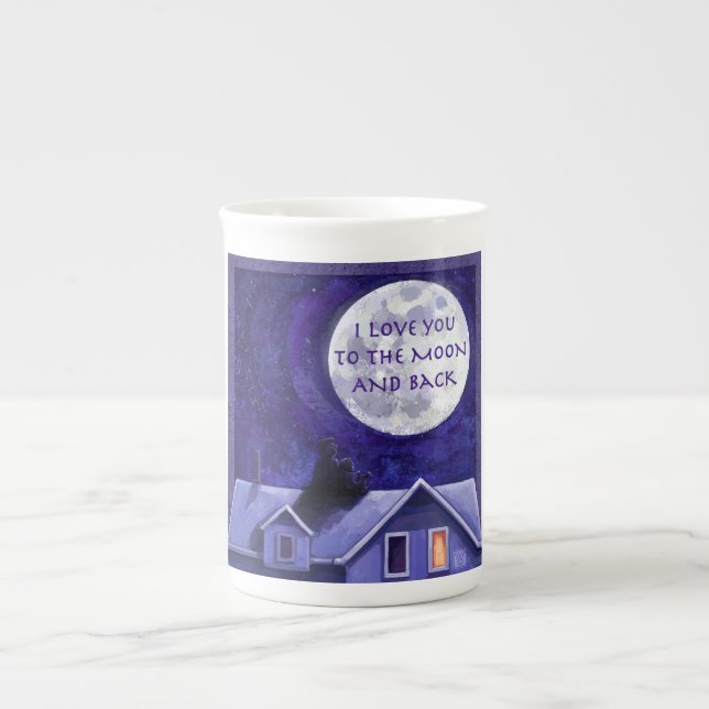 Taza De Porcelana Moon Watch (Frente)