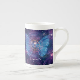 Taza De Porcelana Morfo mariposa / Galaxia Mandala