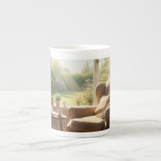 Taza De Porcelana Morning Sunshine in the Living Room – Peaceful Tea