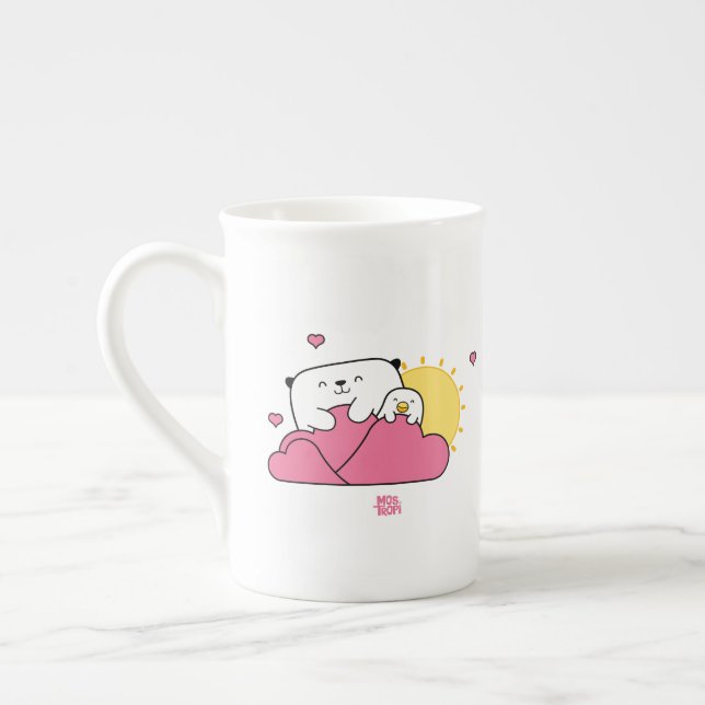 Taza De Porcelana Mostropi│Opi y Kipi Valentin (Izquierda)