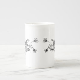 Taza De Porcelana Mug Bouquet en la China ósea