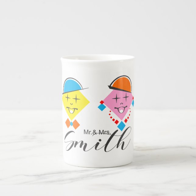Taza De Porcelana Mug/Caneca Mr. & Mrs. Smith (Frente)