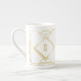 Taza De Porcelana Mug chino de arte deco personalizado