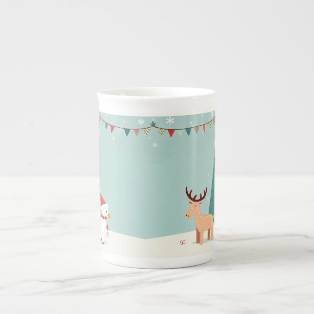 Taza De Porcelana Mug conmemorativa de los navidades (Frente)