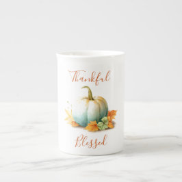 Taza De Porcelana Mug de Acción de Gracias | Diseño de calabaza