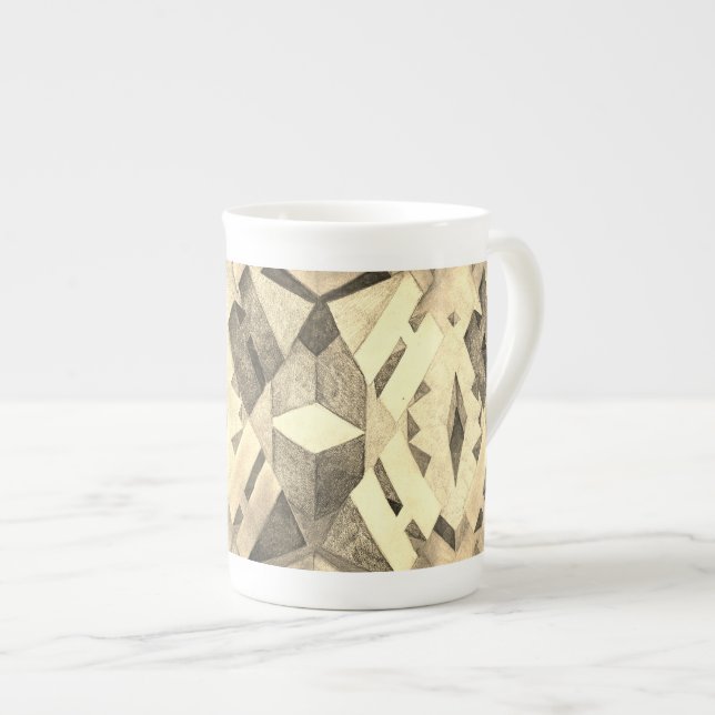 Taza De Porcelana Mug de bloques de especialidad (Derecha)