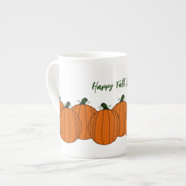 Taza De Porcelana Mug de calabaza personalizado