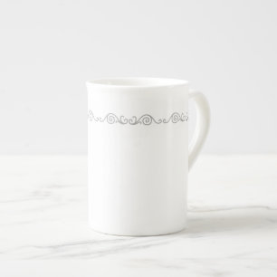 Taza De Porcelana Mug de especialidad de trabajo de pergamino platea