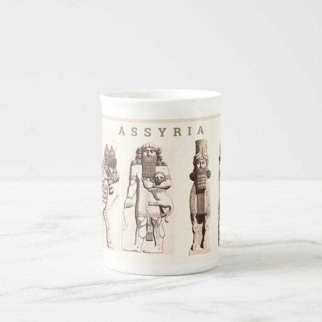 Taza De Porcelana Mug de la especialidad asiria antigua (Frente)