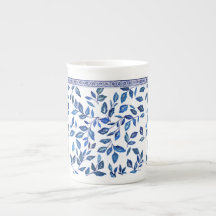 Mug de la especialidad blanca del cielo azul de Ch