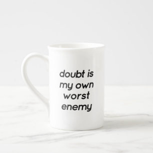 Taza De Porcelana Mug de la especialidad de duda