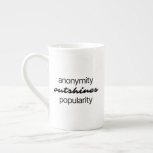 Taza De Porcelana Mug de la especialidad del anonimato