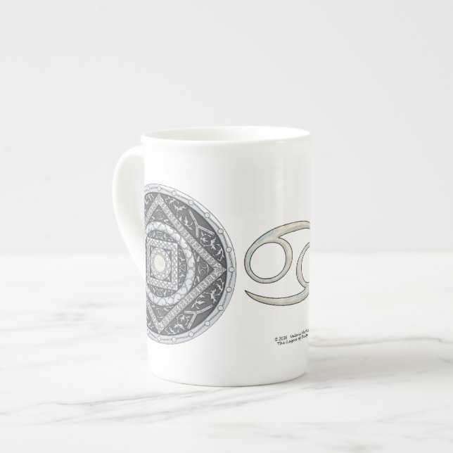 Taza De Porcelana Mug de la especialidad del cáncer Mandala (Izquierda)