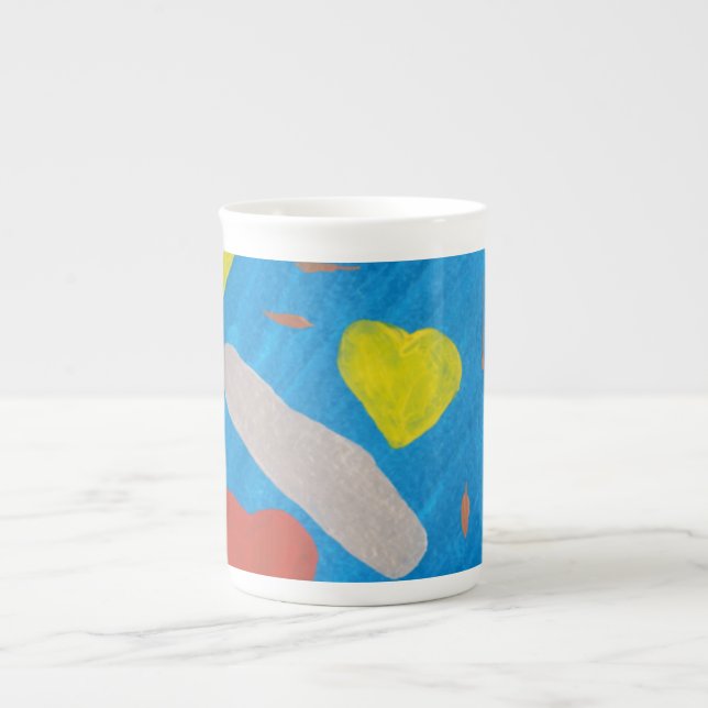 Taza De Porcelana Mug de la especialidad del cielo del amor (Frente)