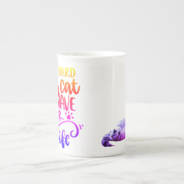 Taza De Porcelana Mug de la especialidad del gato/café