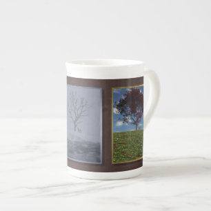 Taza De Porcelana Mug de la especialidad del tríptico de los años de