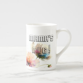 Taza De Porcelana Mug de la especialidad floral de Mamas