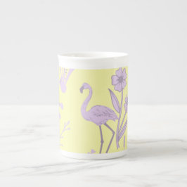 Taza De Porcelana Mug de porcelana fina amarillo Flamingo