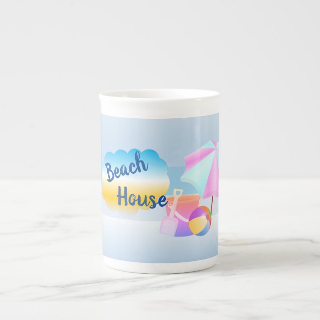 Taza De Porcelana Mug especial de Blue Beach House (Frente)