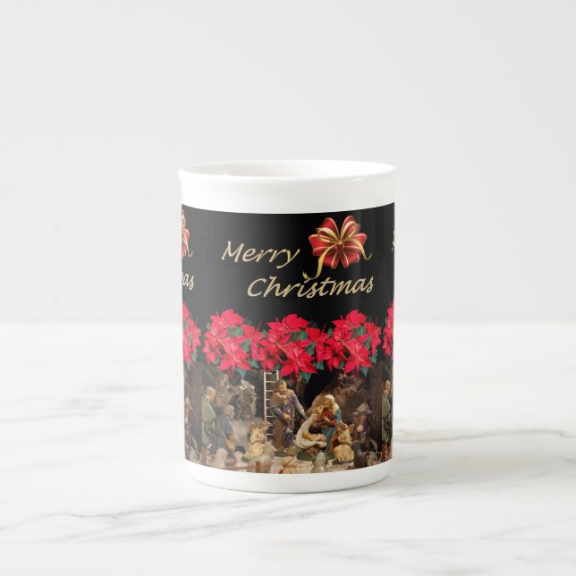Taza De Porcelana Mug, Jesucristo, Feliz Navidad (Frente)