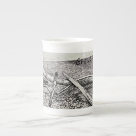 Taza De Porcelana Mug. lago superior