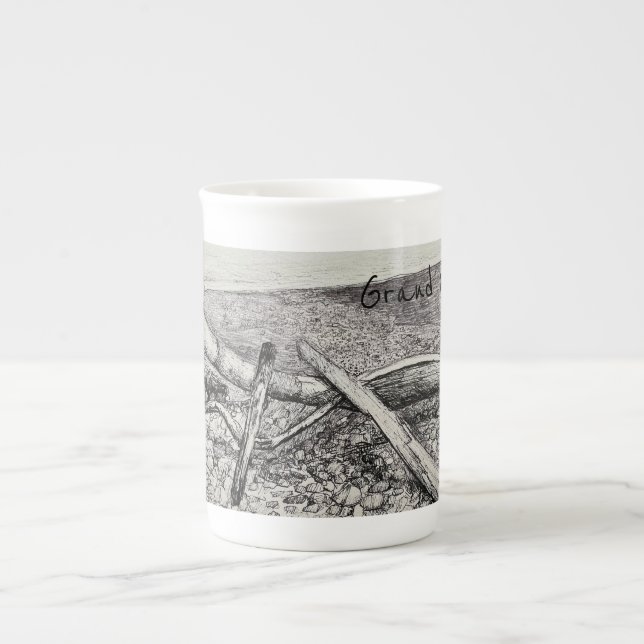 Taza De Porcelana Mug. lago superior (Frente)