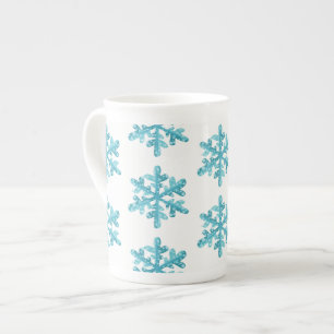 Taza De Porcelana Mug-Snowflakes China