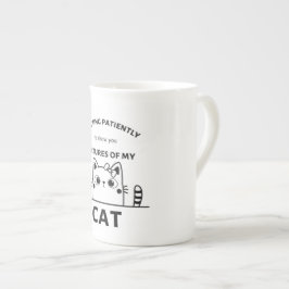 Taza De Porcelana Mugre de citas divertidas de gato